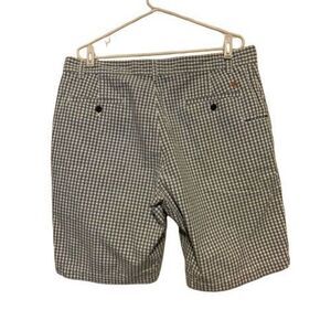 DOCKERS SIZE 36 BLUE PLAID SHORTS